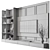 Monochrome TV Wall Art Set 3D model small image 5