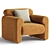 Elegant Gala Armchair in Corona 3D model small image 1