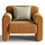 Elegant Gala Armchair in Corona 3D model small image 2
