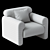 Elegant Gala Armchair in Corona 3D model small image 4