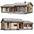 Single-Story Laminated Log House 3D model small image 5