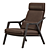 Elegant Porada Loretta Armchair 3D model small image 3