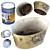 Rusty Basin & Dented Paint Can 3D model small image 1