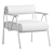 Elegant Outdoor Bela Armchair 3D model small image 5