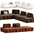 Trocadero Sofa By Bobochic 3D model small image 1
