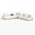 Trocadero Sofa By Bobochic 3D model small image 2