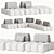Trocadero Sofa By Bobochic 3D model small image 6
