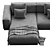 Modern 3D Vitra Place Sofa 3D model small image 2