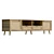Modern Rattan TV Cabinet with Storage 3D model small image 4
