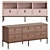 Elegant Fendi Casa Tiretto Sideboard 3D model small image 1