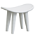 Sleek Concrete Malcolm Bench 3D model small image 5