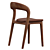 Sonoma Coco Leather Dining Chairs 3D model small image 4