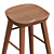 Modern Velvet Counter Stool 3D model small image 5