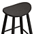 Rustic Wood Luna Bar Stool 3D model small image 5