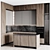  Modern Editable Kitchen Unit 3D model small image 1