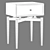 Scandinavian Style Bedside Table 3D model small image 5