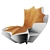 Sculptural Lily Chair by Crosssection 3D model small image 2