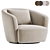 Sleek Walter Knoll Ishino Lounge 3D model small image 1