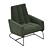 Elegant Cantori JACKIE Armchair 3D model small image 2