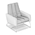 Elegant Cantori JACKIE Armchair 3D model small image 6