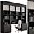 Modern Home Office Furniture Set 3D model small image 1