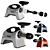 Kitchen Appliance Set: Breville Blender, Waffle Maker, Juicer, Air Fryer 3D model small image 3