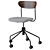West Elm Petal Swivel Chair 3D model small image 2
