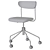 West Elm Petal Swivel Chair 3D model small image 4