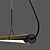 Sleek LED Glass Pendant Lamp 3D model small image 4