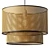 Rustic Bamboo Pendant Light Fixture 3D model small image 1