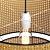 Rustic Bamboo Pendant Light Fixture 3D model small image 2