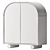 Modern Oak Muse Cabinet 3D model small image 2