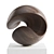 Wave 44 Wood Sculpture Art 3D model small image 2