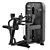 Advanced Technogym Low Row Machine 3D model small image 2