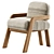 Elodie Dining Chair - Modern Design 3D model small image 3