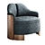 Luxury PI Chair Legacy Seating 3D model small image 2