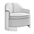 Luxury PI Chair Legacy Seating 3D model small image 7