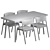 Modern Dining Set with Unique Design 3D model small image 12