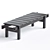 Modern Sergio Rodrigues Leif Bench 3D model small image 2