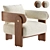 Modern Delano Armchair Design 3D model small image 1