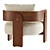 Modern Delano Armchair Design 3D model small image 4