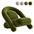 Modern BUN Armchair: 3D Model 3D model small image 4