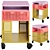 IKEA Rolling Storage Cabinet 3D model small image 1