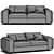 EILEEN SOFA: Modern 3D Model 3D model small image 6
