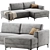 Edvin Corner Sofa, Versatile Material 3D model small image 1