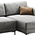 Edvin Corner Sofa, Versatile Material 3D model small image 4