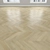 Oak Parquet Flooring Kit 3D model small image 4