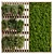 Wooden Vertical Garden Wall Decor 3D model small image 1