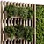 Wooden Vertical Garden Wall Decor 3D model small image 3