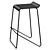 Modern Minimalist Navy Barstool, 2015 3D model small image 1